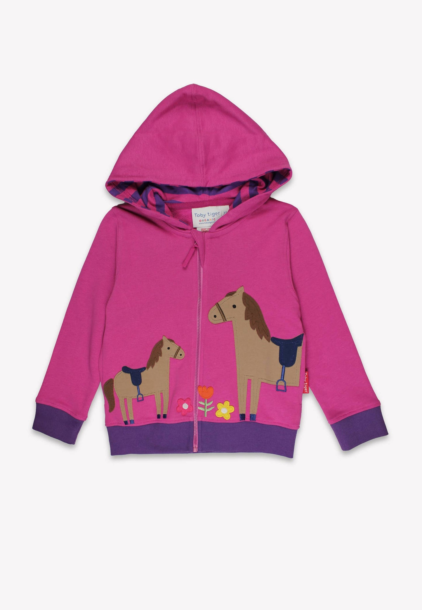 Organic Hillside Pony Applique Hoodie