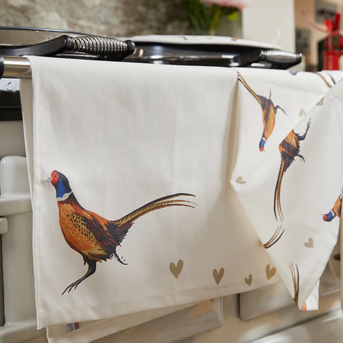 Hug Kitchen Tea Towel Pheasant