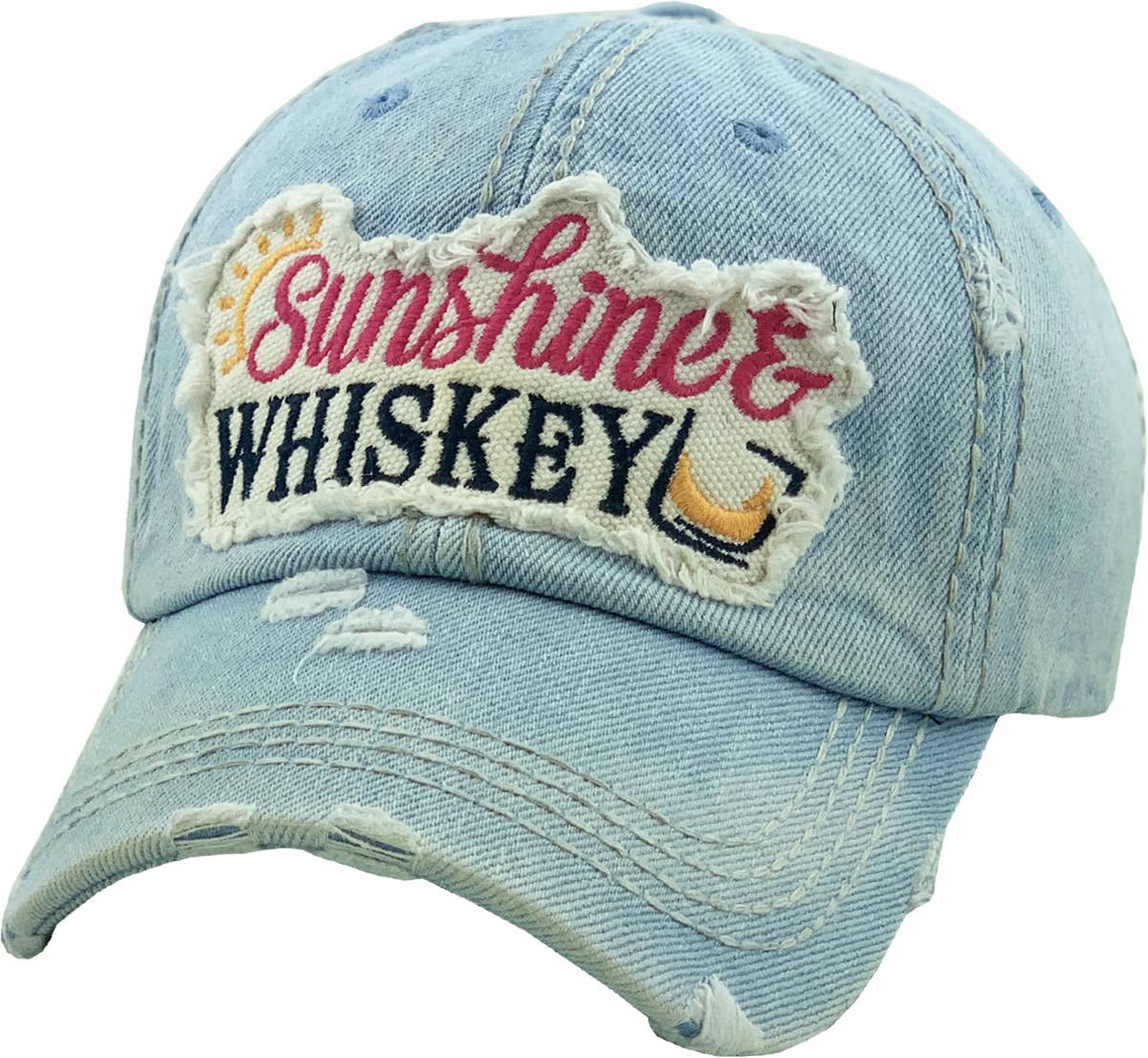 SUNSHINE & WHISKEY Washed Vintage Ballcap