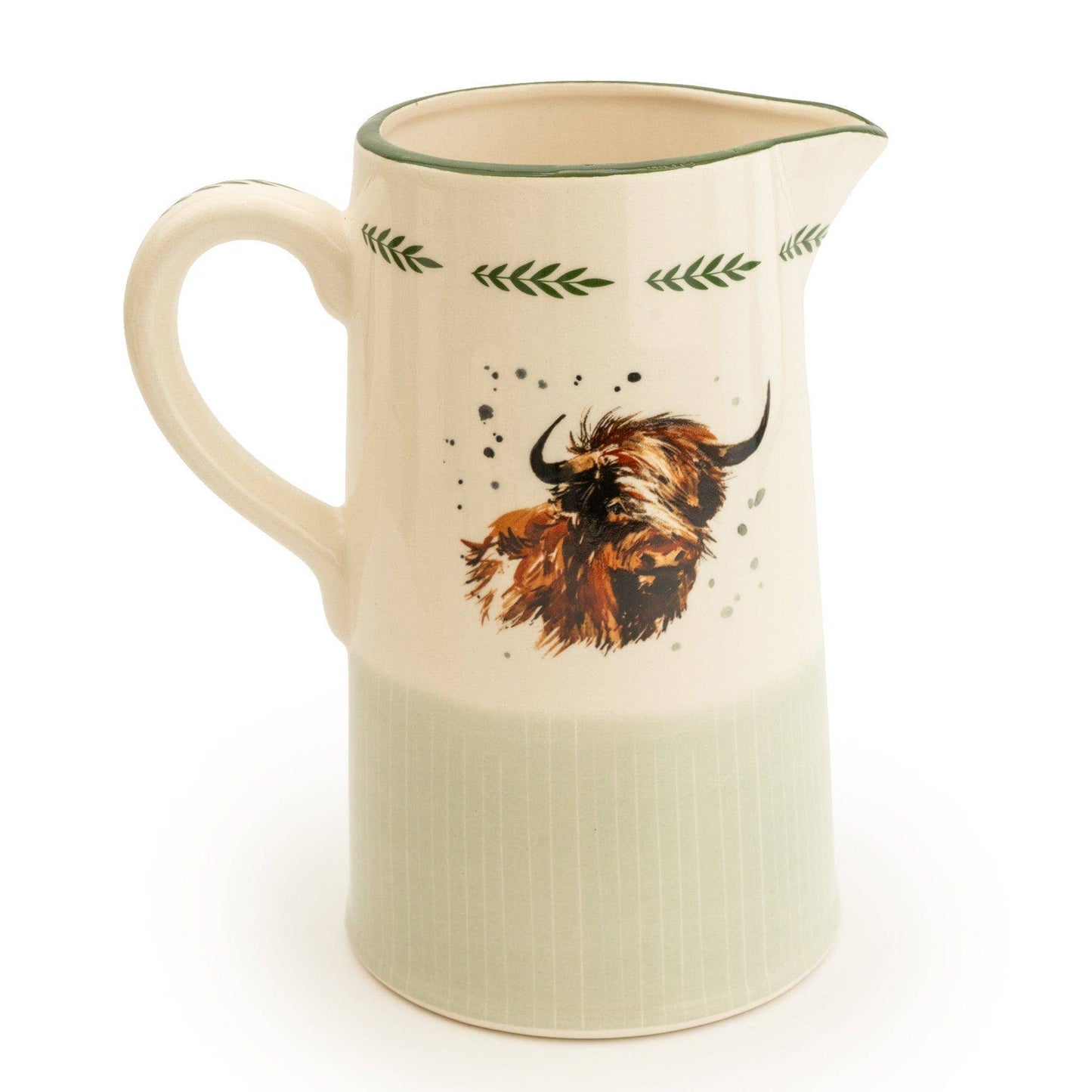 Ceramic Jug Highland Cow 20cm 2PK
