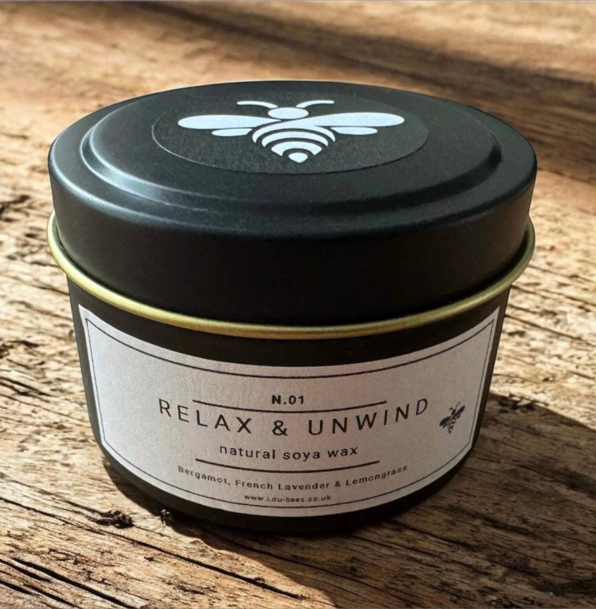 Relax & Unwind, Hand poured Aromatherapy Candle.