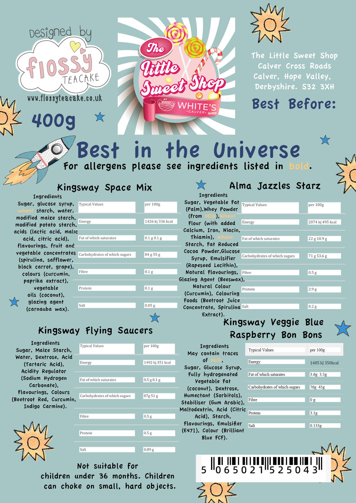 Best In the Universe Sweet Bag 400g
