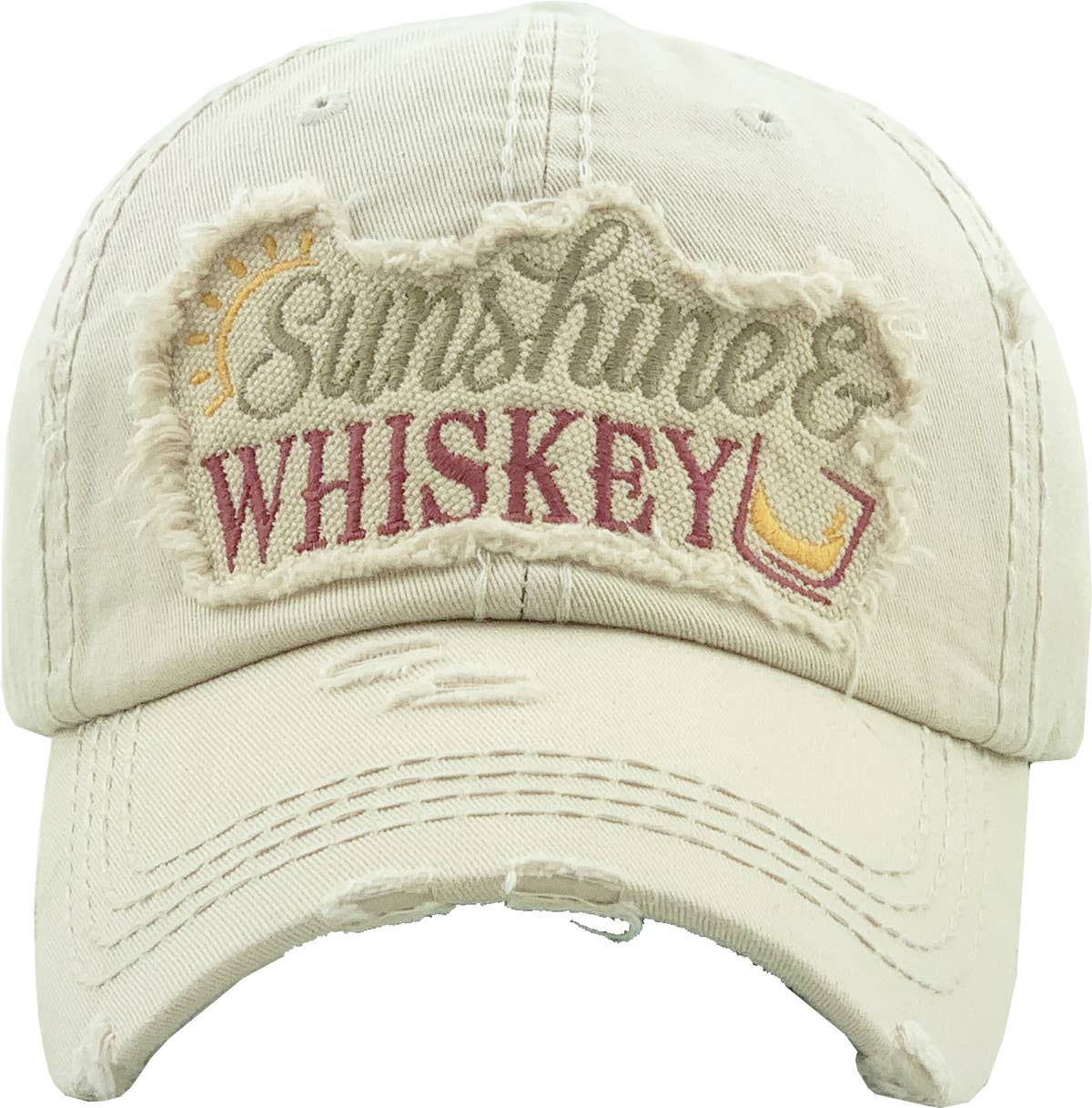 SUNSHINE & WHISKEY Washed Vintage Ballcap