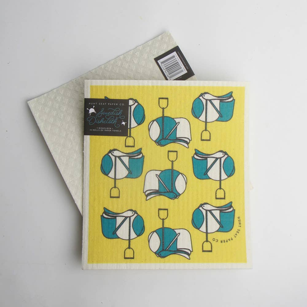 Jump Saddles Swedish Dishcloth - Equestrian Gift Ideas