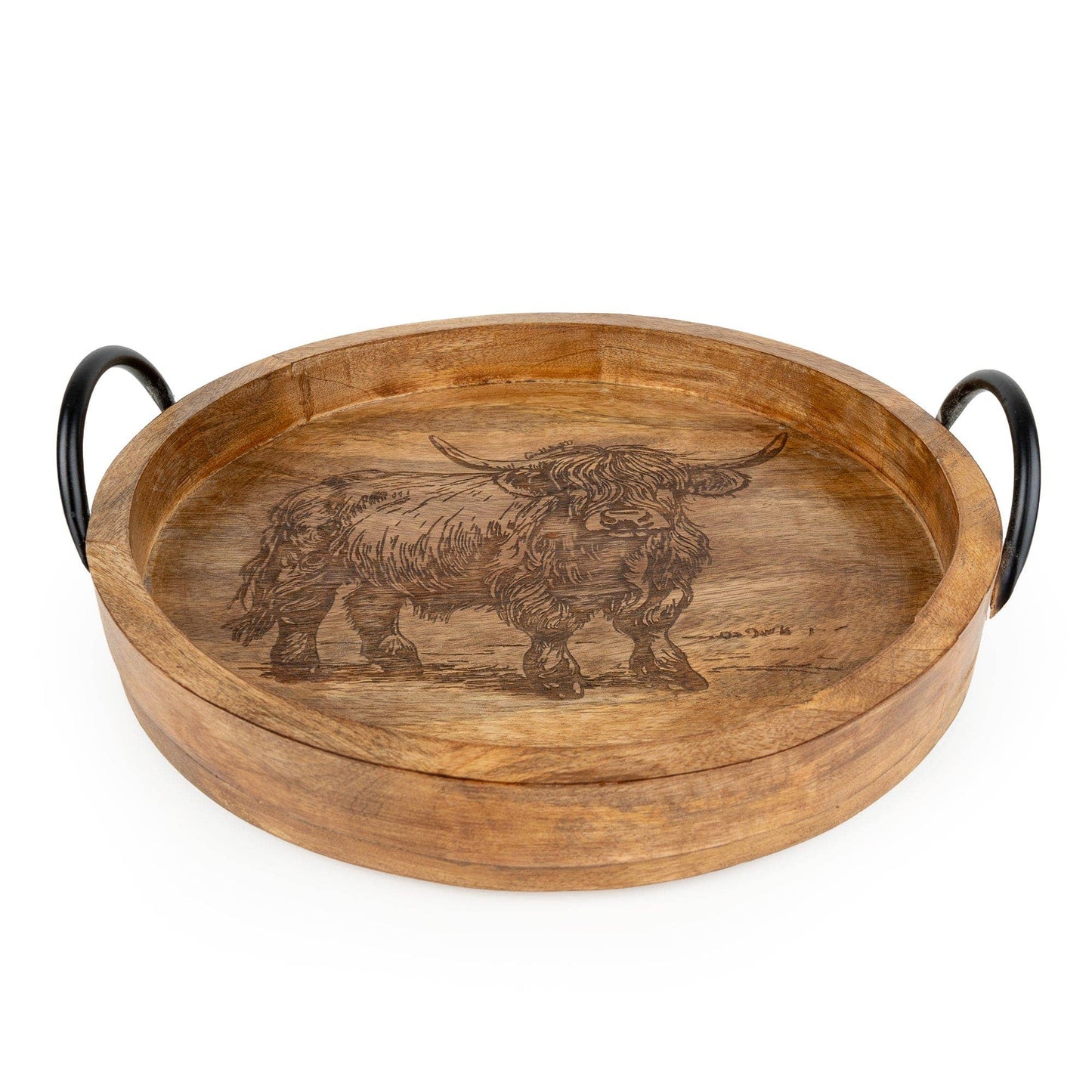 Round Tray - Highland Cow 2pk