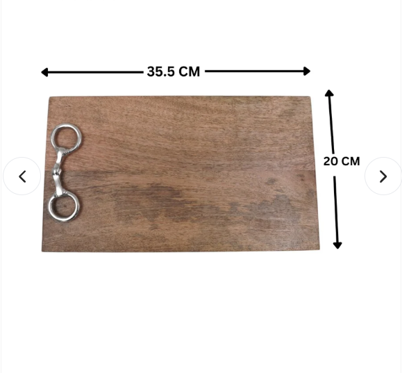 Horse Bit Chopping Board Rectangular 14"