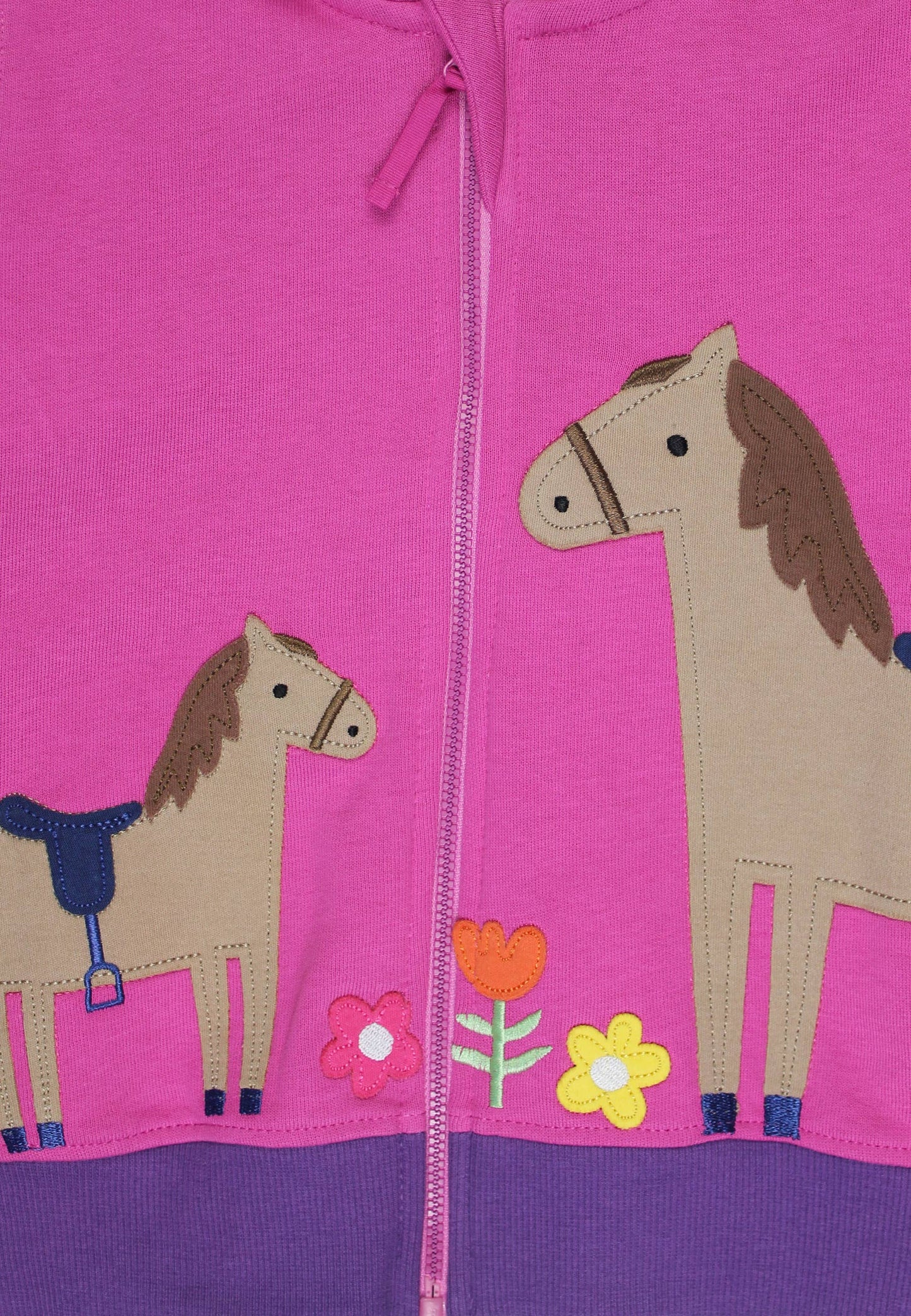 Organic Hillside Pony Applique Hoodie