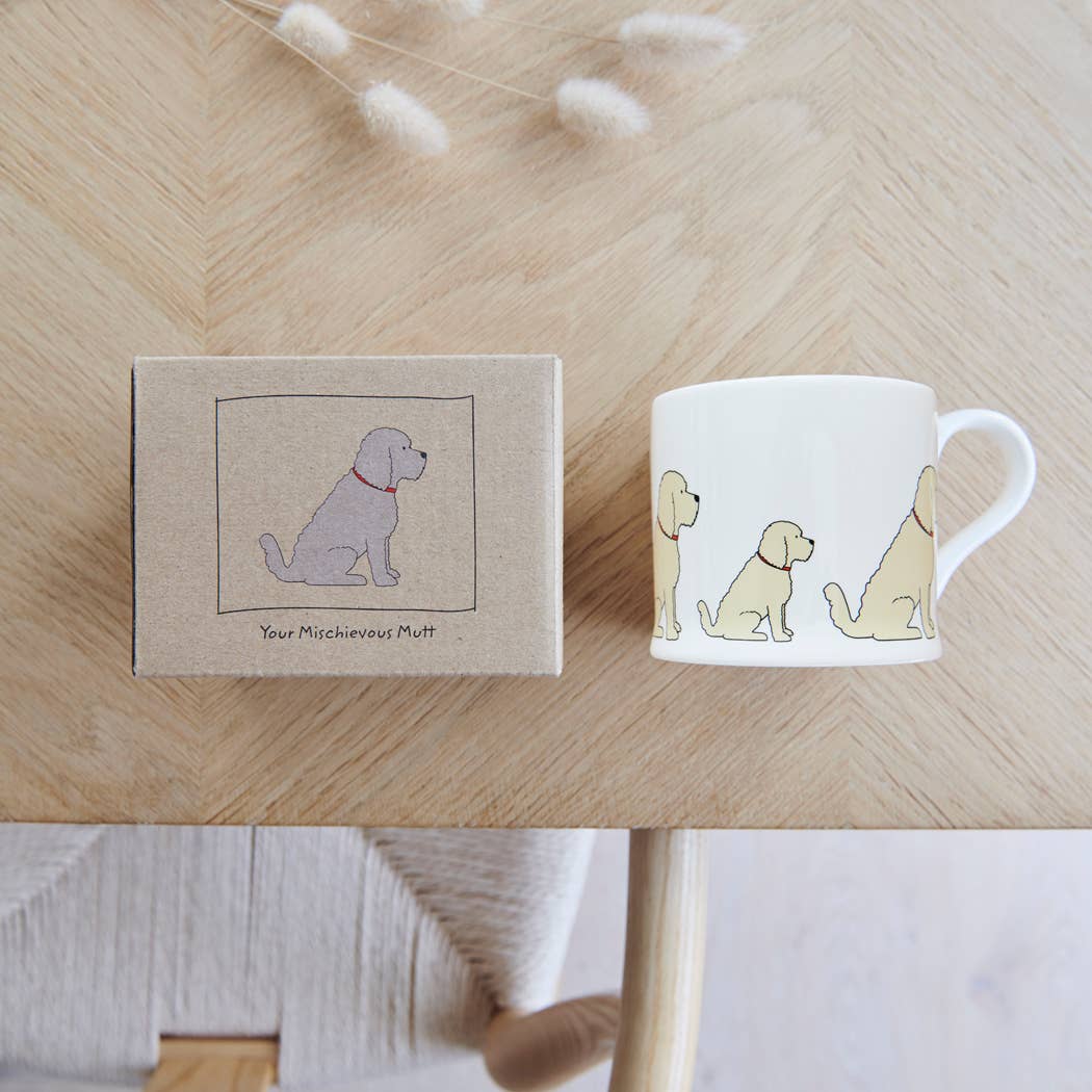 Mischievous Mutts Dog Mug - Cockapoo / Labradoodle (Apricot)