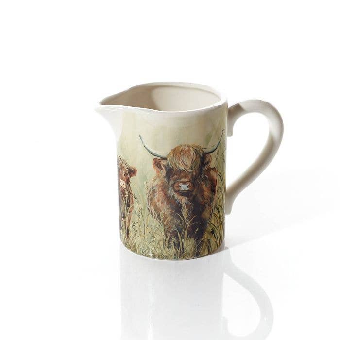 Dougal Highland Cow Ceramic Decorative Jug