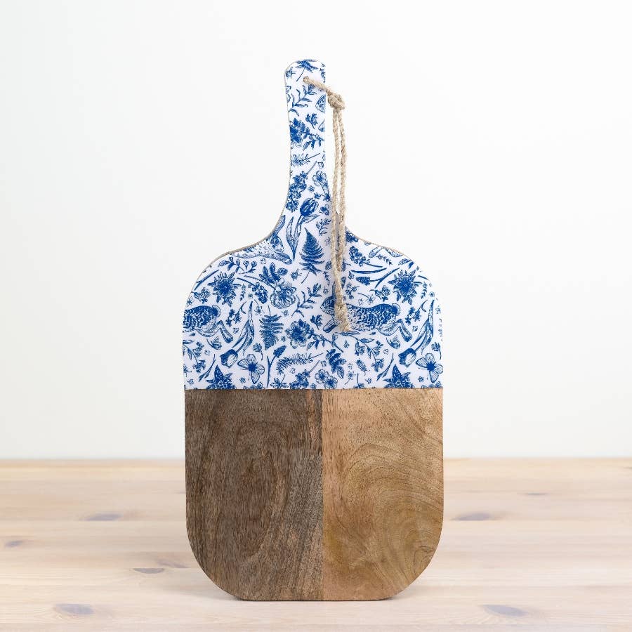 Wood Chopping Board Blue Hare, 50cm
