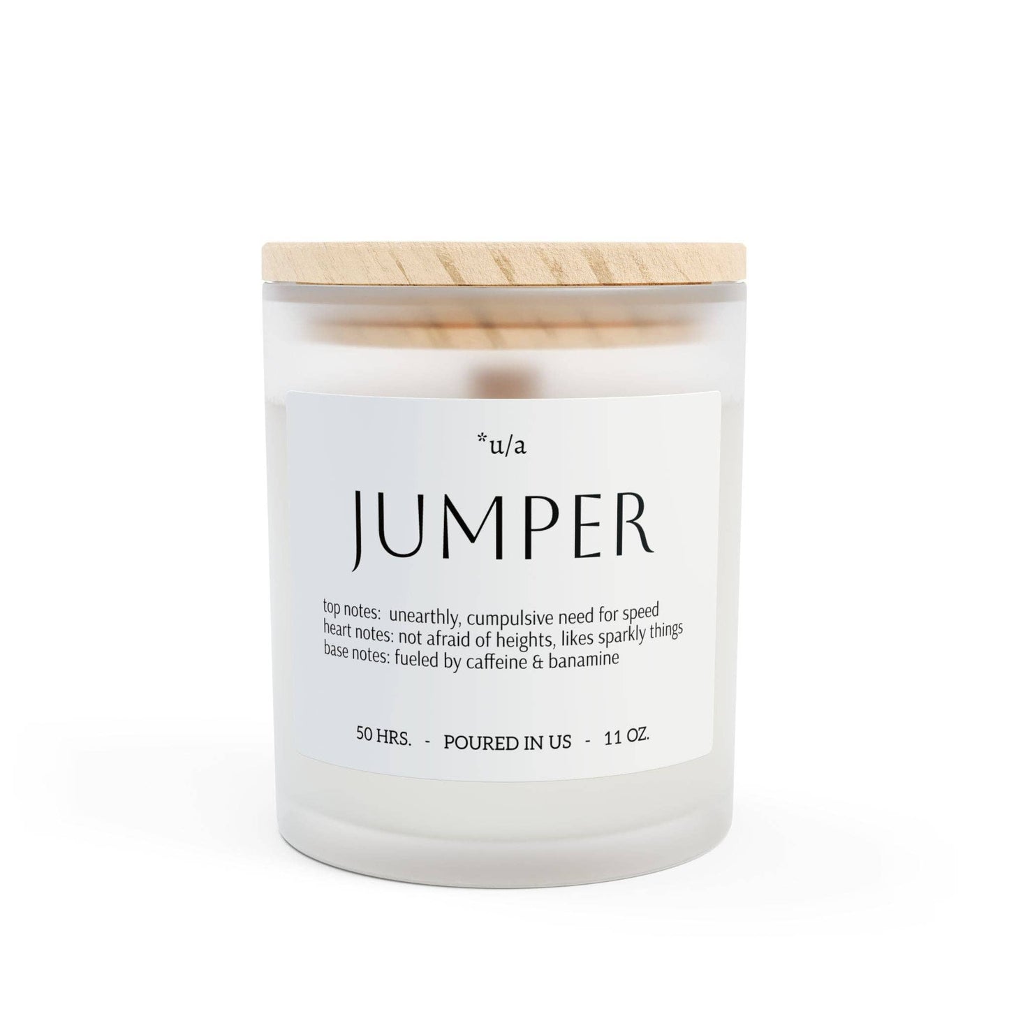 Copy of Frosted Glass Candle, 11oz - Jumper