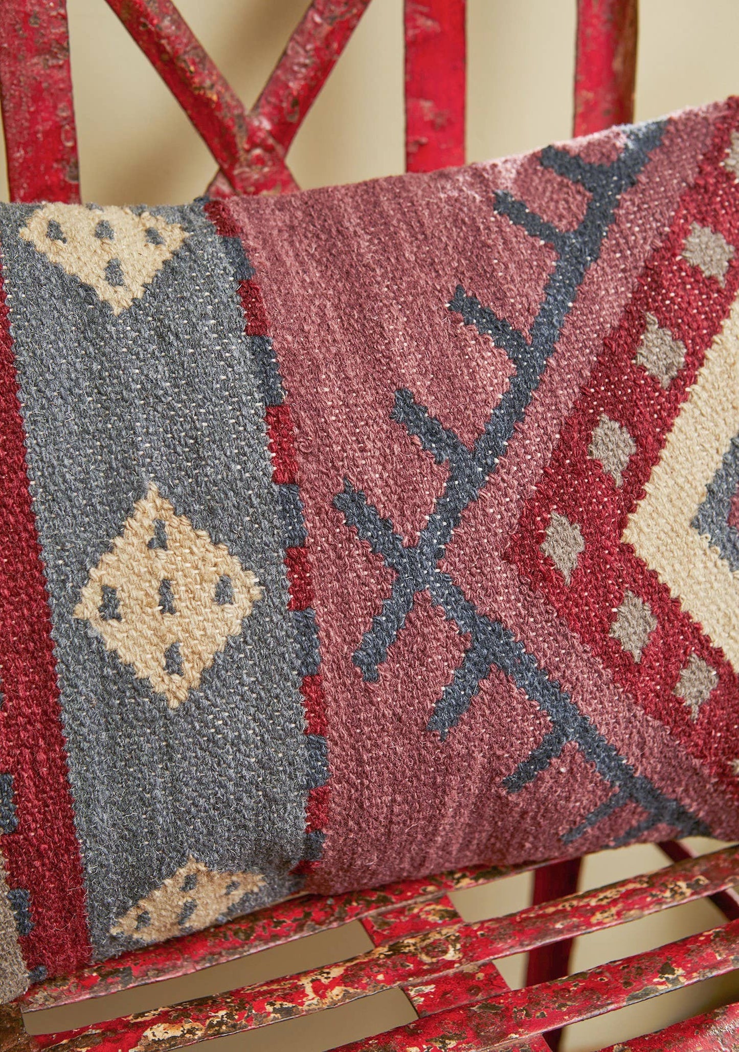 Izmir Hand Woven Wool/cotton Kilim Cushion Cover