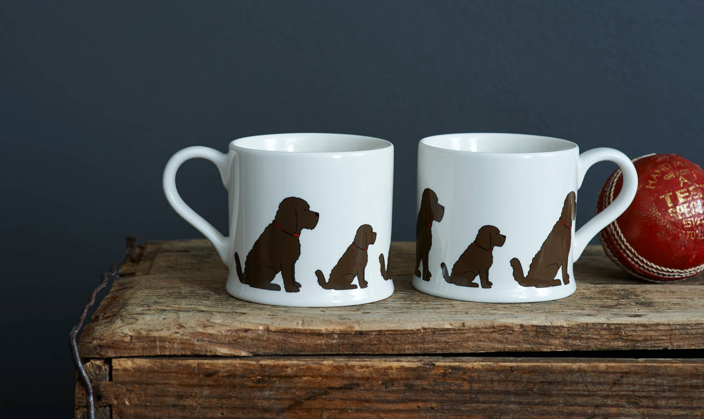 Mischievous Mutts Dog Mug - Cockapoo / Labradoodle (Brown)