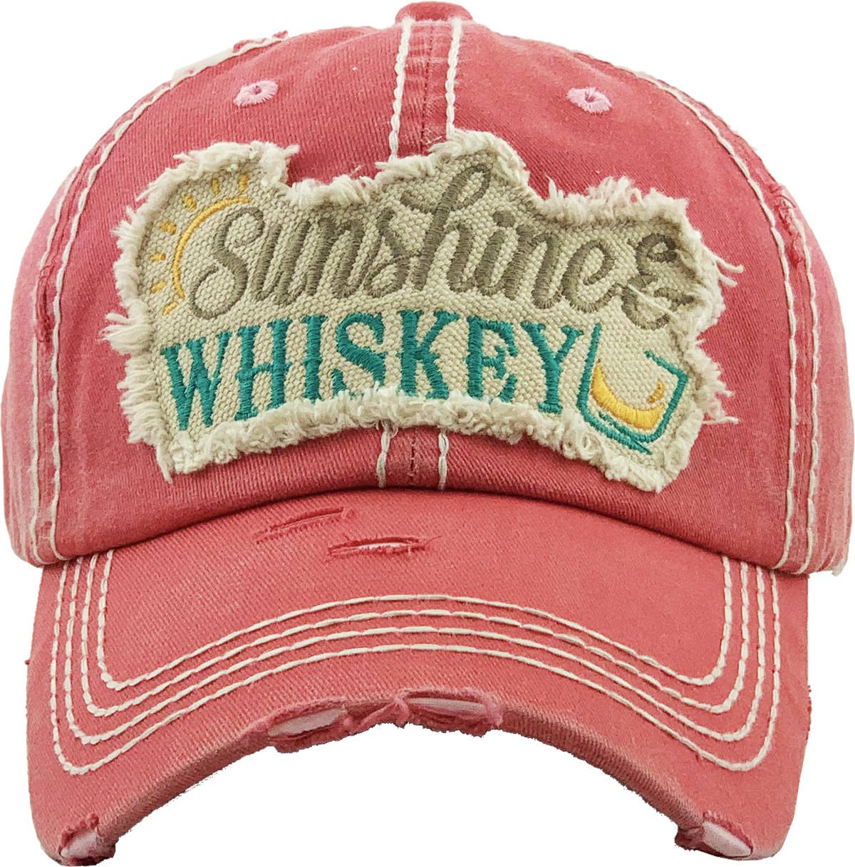 SUNSHINE & WHISKEY Washed Vintage Ballcap