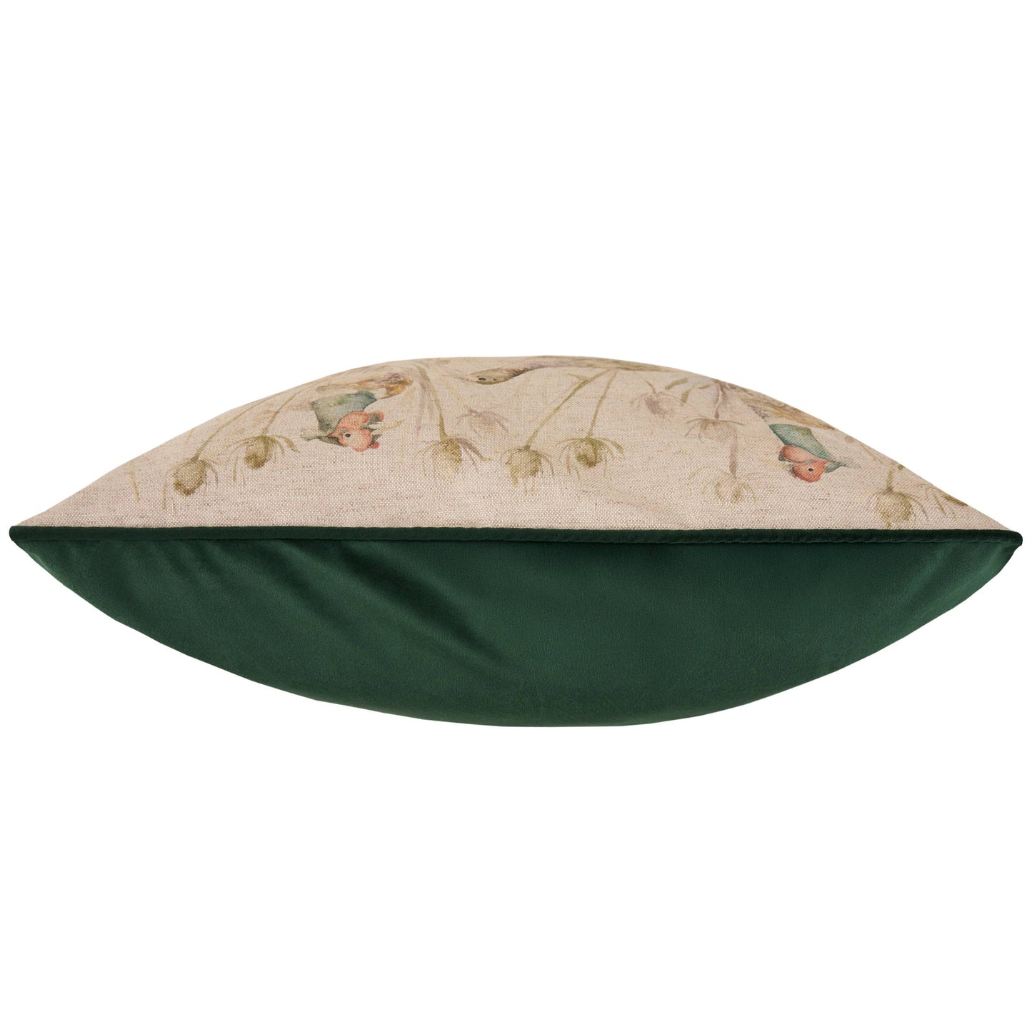 Bowmont Pheasant Printed Piped Cushion Natural