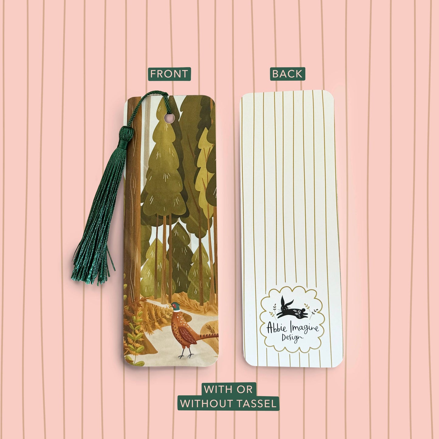 Pheasant Forest Landscape Bookmark