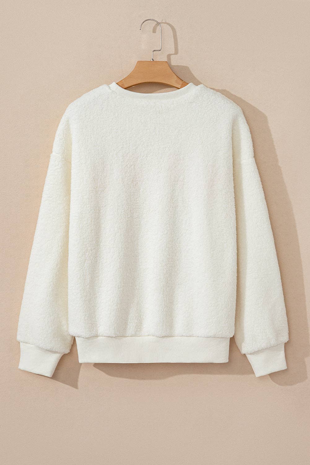 Sherpa HOWDY Patched Pullover Sweatshirt