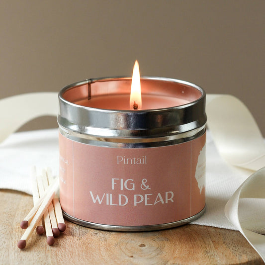 Fig and Wild Pear Classic Tin Candles | Fruity Candles