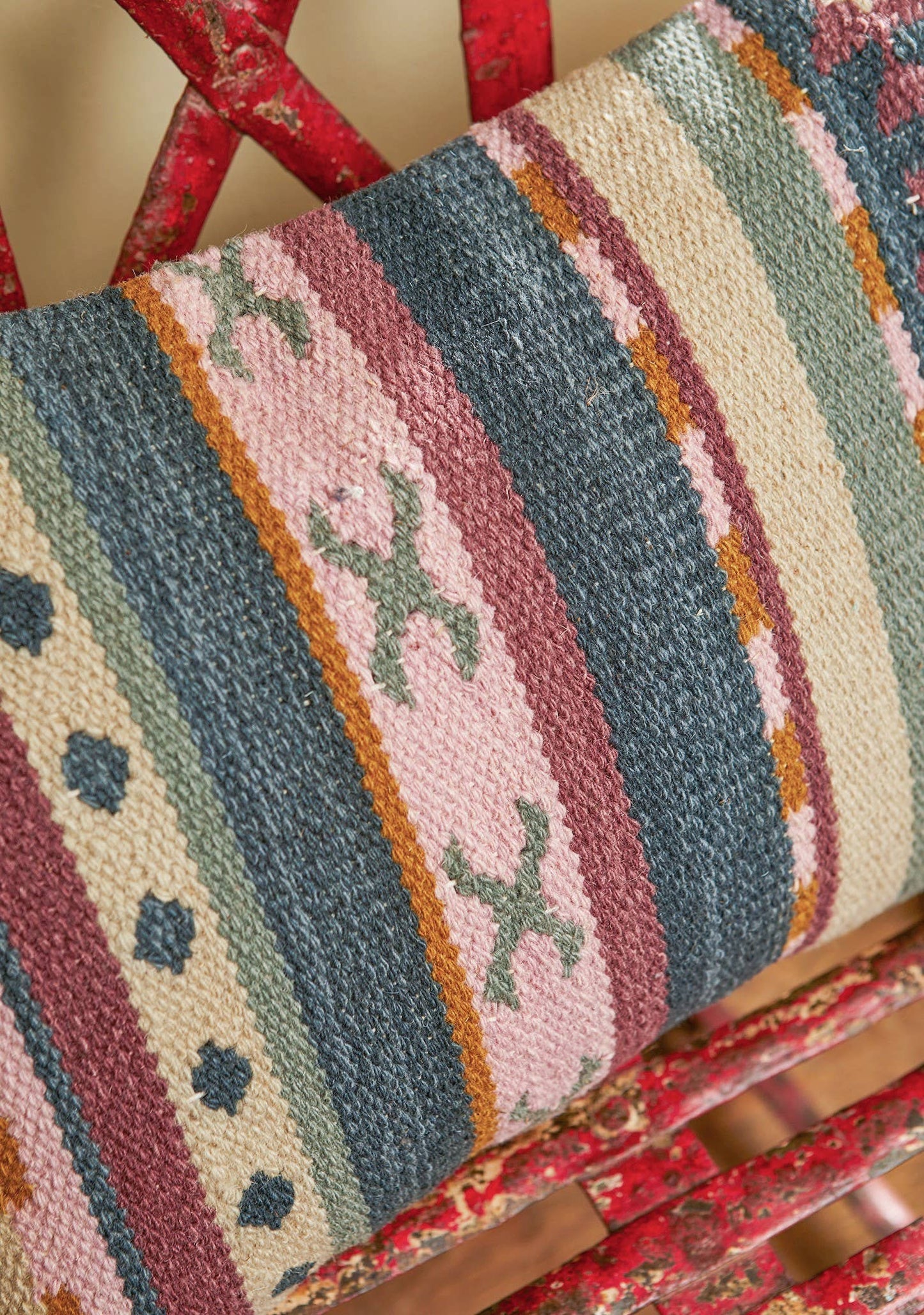 Ikaria Hand Woven Wool/cotton Kilim Cushion Cover