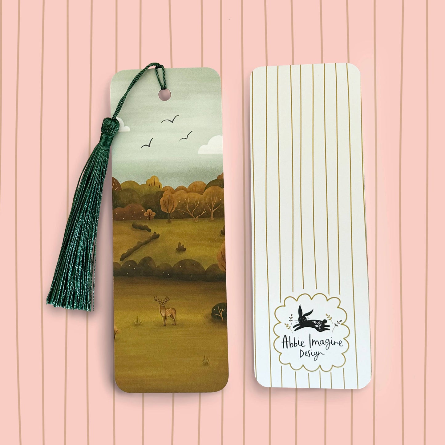 Stag Countryside Landscape Bookmark