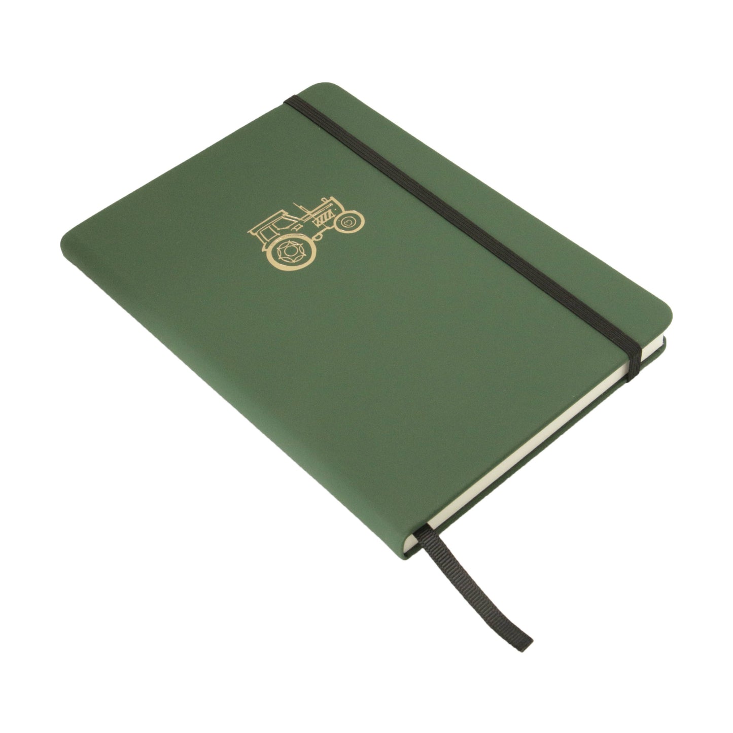Tractor Embossed Lined A5 Notebook Green