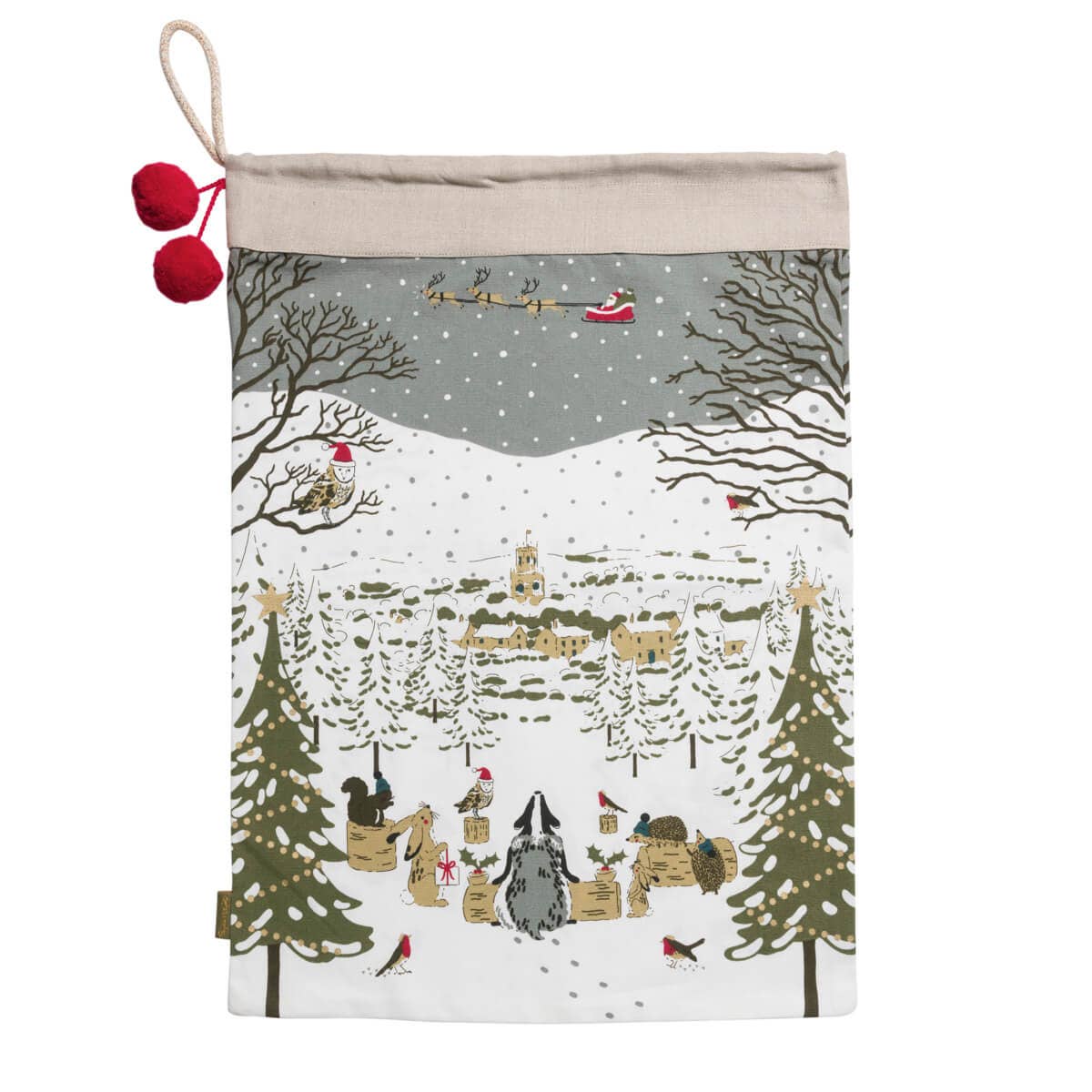 Festive Forest Christmas Sack
