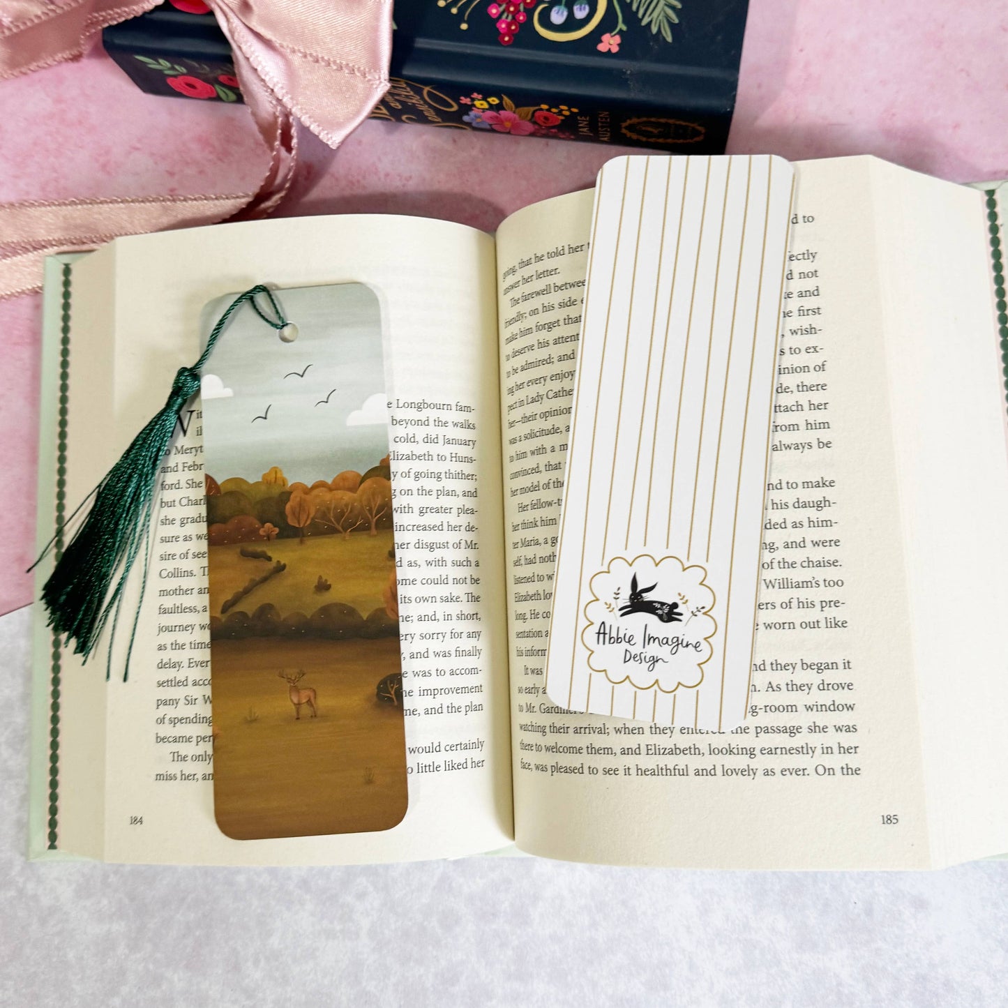 Stag Countryside Landscape Bookmark