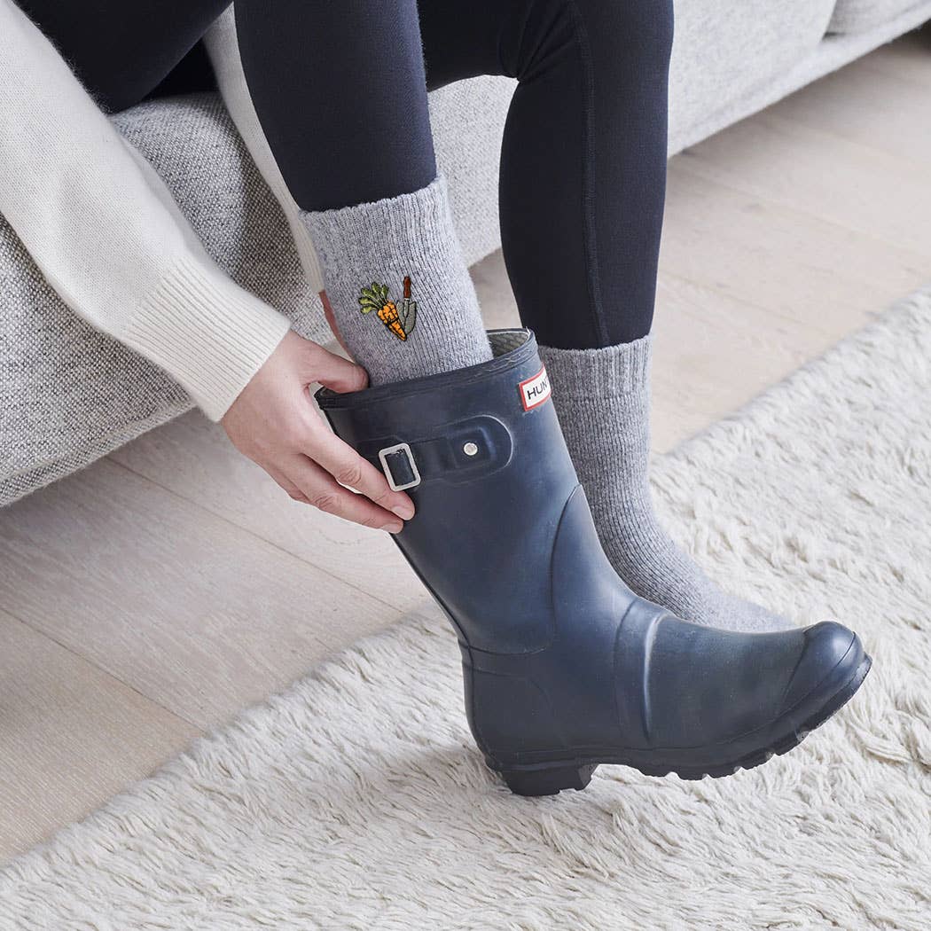 Carrot & Trowel Gardening Wool Socks