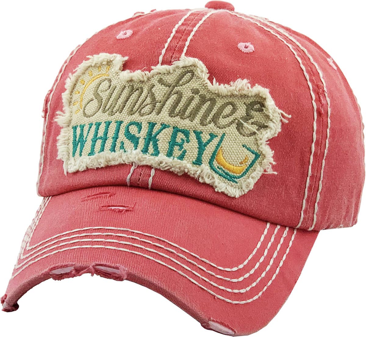 SUNSHINE & WHISKEY Washed Vintage Ballcap