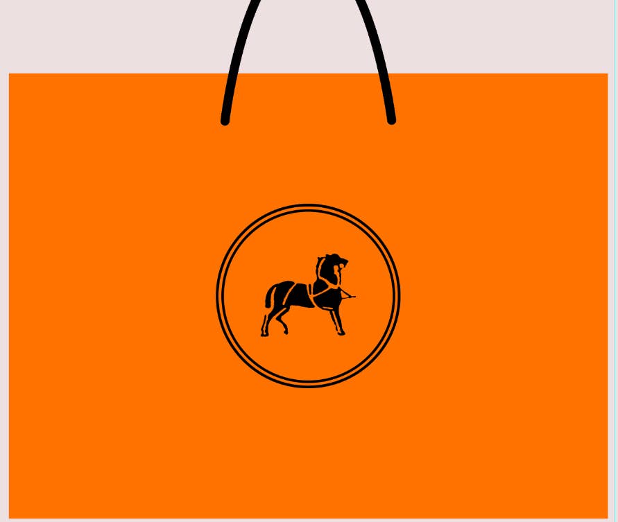 Big Orange Gift Bag