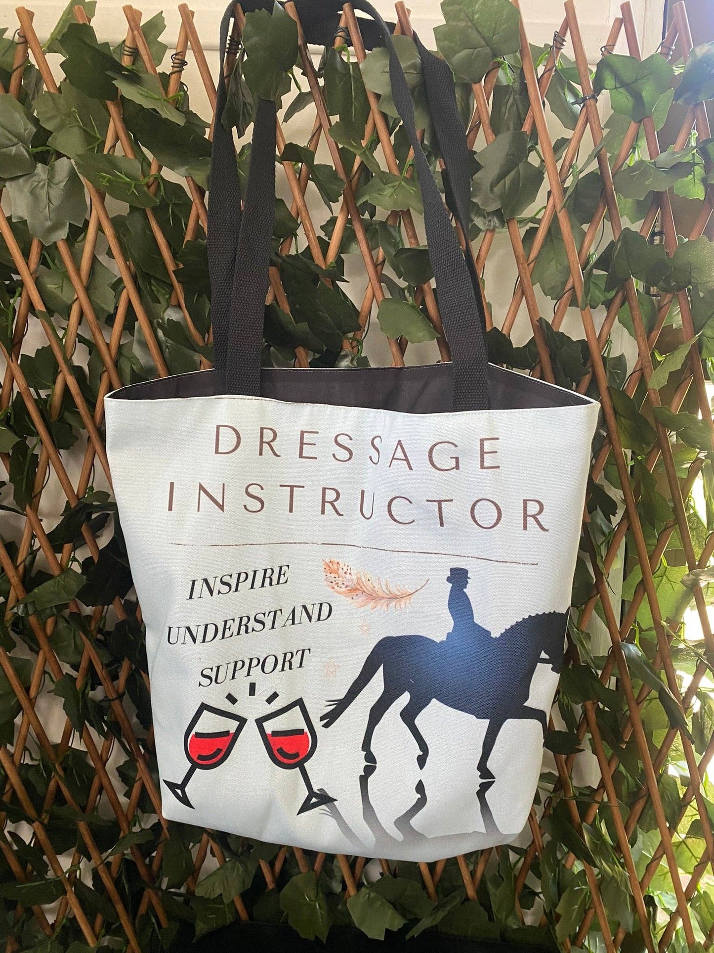 Dressage Instructor Tote Bag