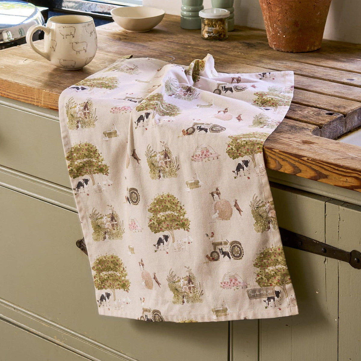 Farm Friends Tea Towel