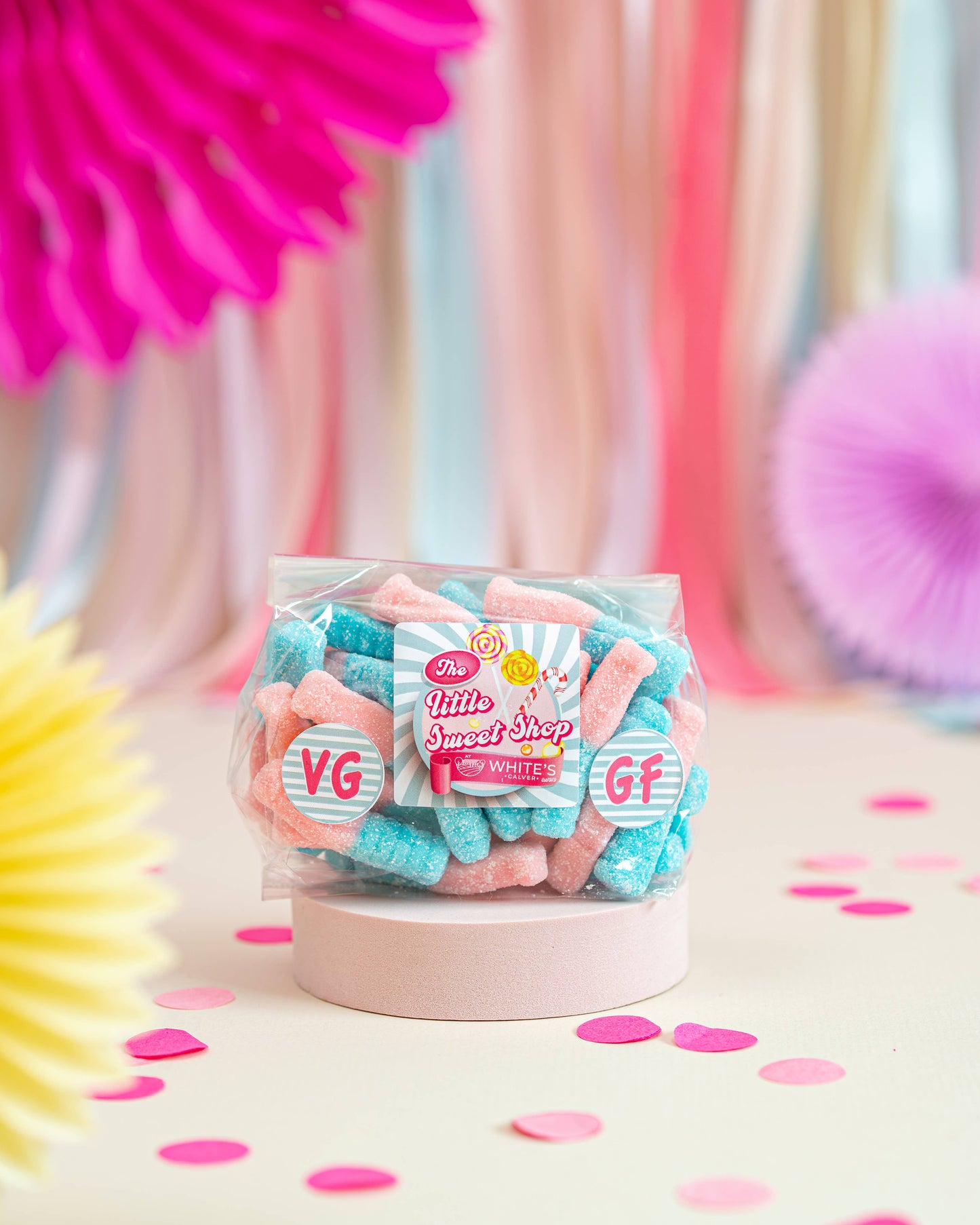 Bubblegum Bottles (Vegan) Sweet Bag 250g