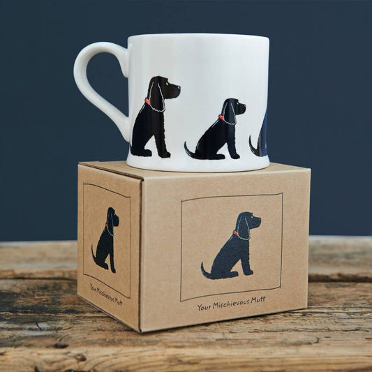 Mischievous Mutts Dog Mug - Cocker Spaniel (Black)