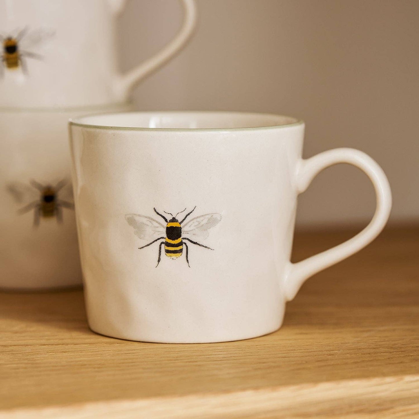 Bees Stoneware Coffee Mug