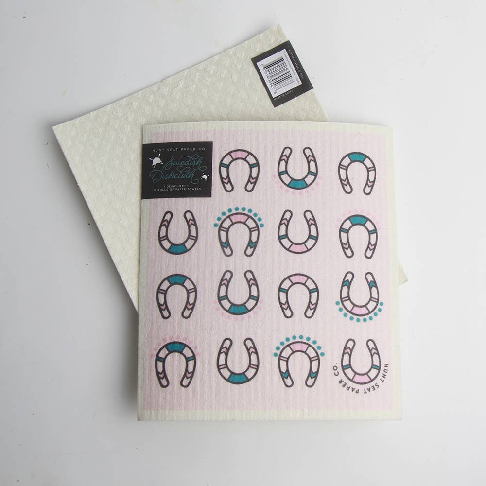 Thundering Hooves Swedish Dishcloth - Equestrian Home Decor