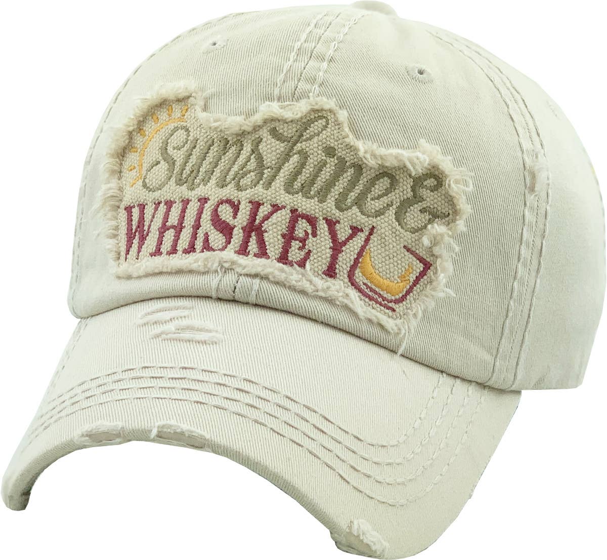 SUNSHINE & WHISKEY Washed Vintage Ballcap