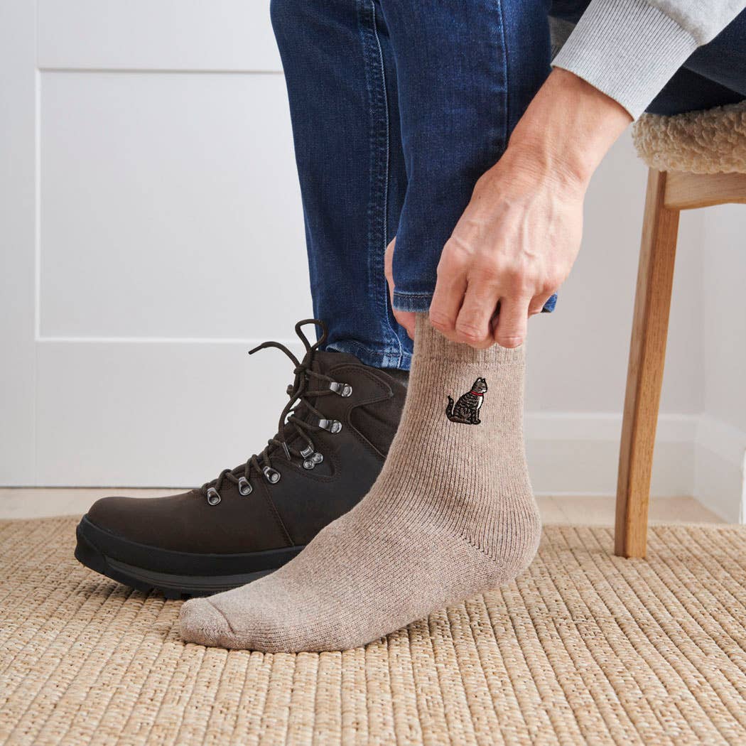 Tabby Cat Wool Socks