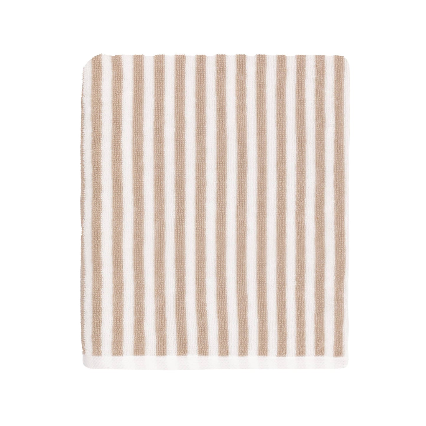 Hebden Striped Cotton Towels Natural