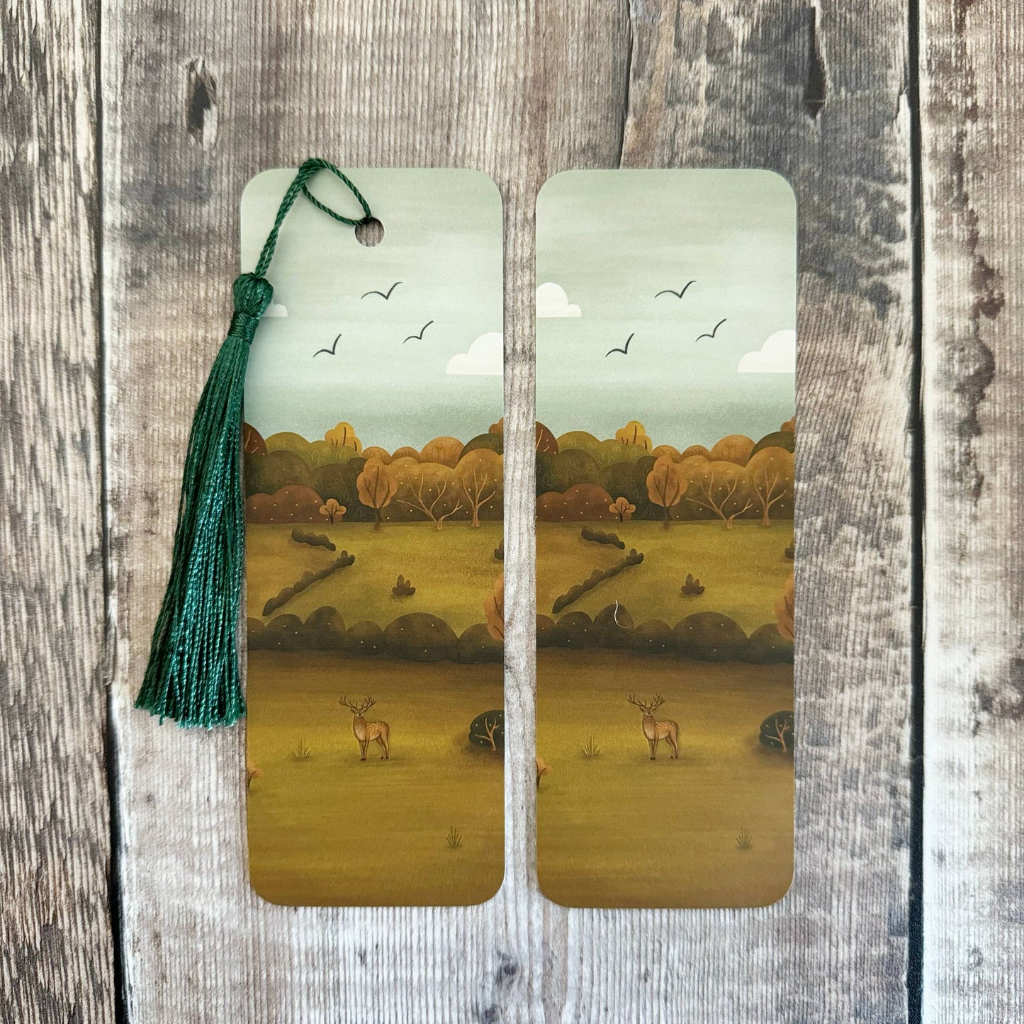 Stag Countryside Landscape Bookmark