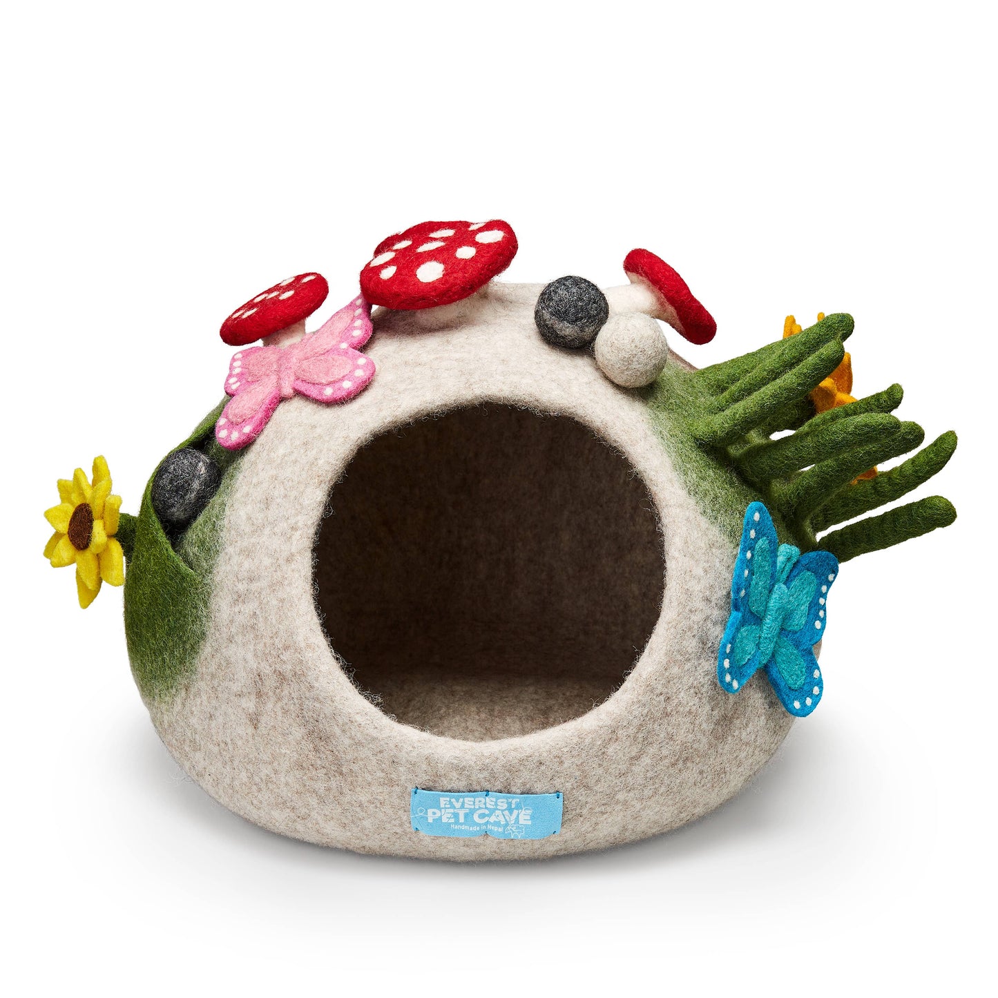 Pet Cave Home Garden, 100% Wool, Wet Felted, Handmade