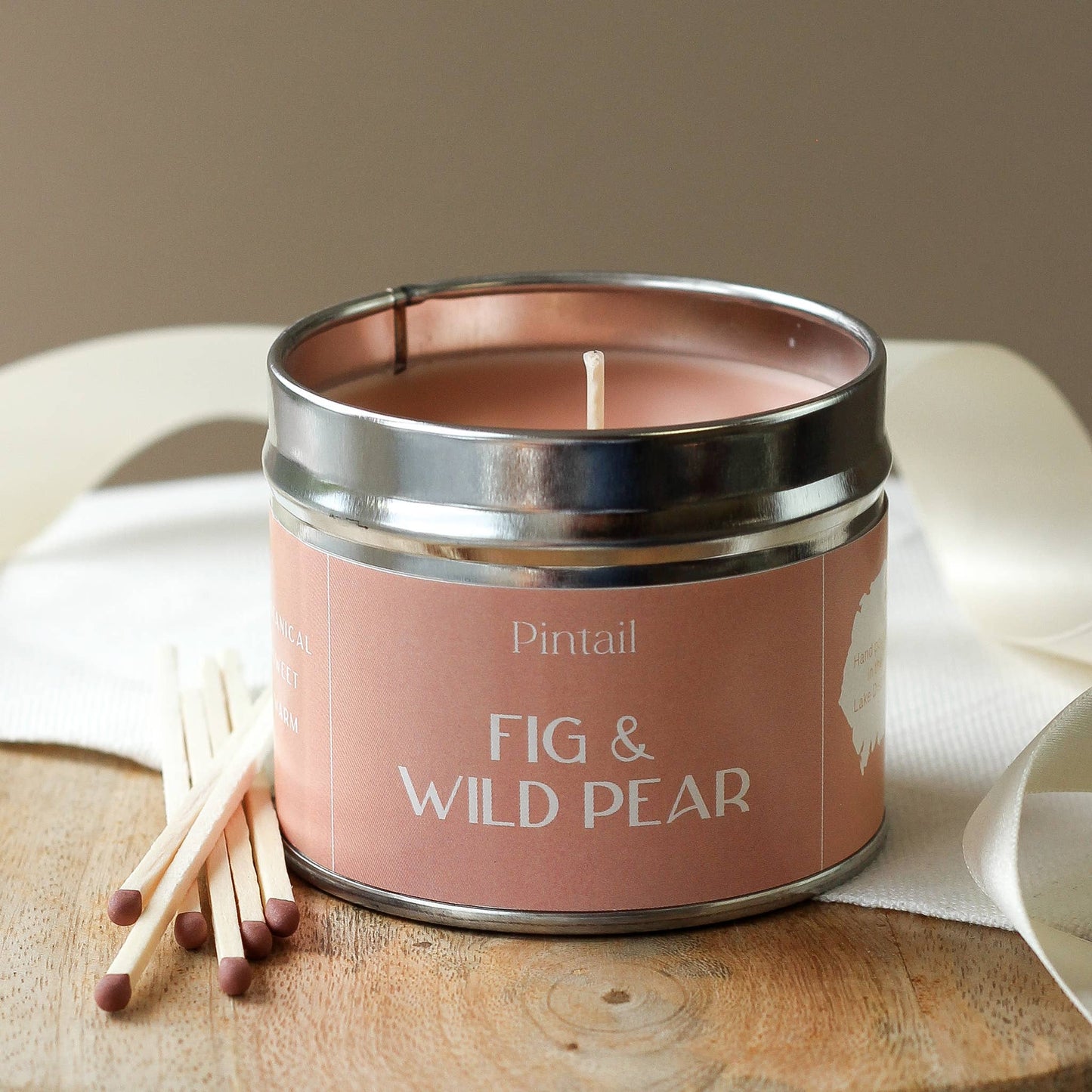 Fig and Wild Pear Classic Tin Candles | Fruity Candles