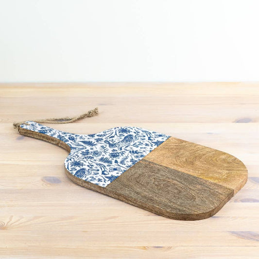 Wood Chopping Board Blue Hare, 50cm
