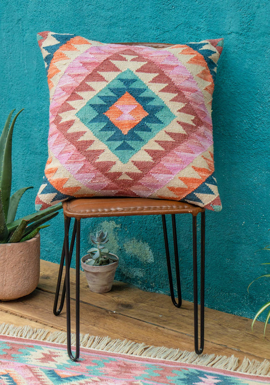 Ilica Handloom Kilim Cushion Cover, 50 X 50cm