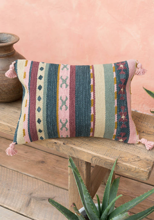 Ikaria Hand Woven Wool/cotton Kilim Cushion Cover