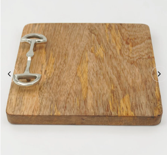 Horse Bit Chopping Board Square 8"