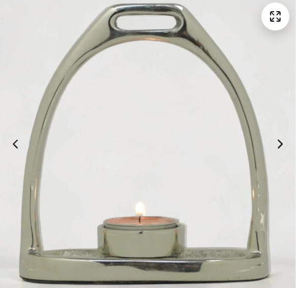 Horse Stirrup Candle T Light 6"