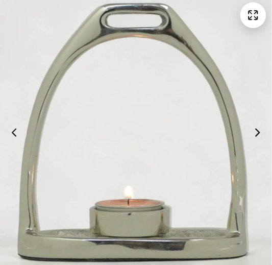 Horse Stirrup Candle T Light 6"