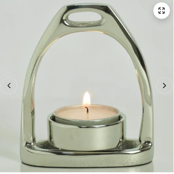 Horse Stirrup Candle T Light 4"