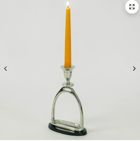 Horse Stirrup Candle Stand 9"